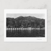 Hood Canal, WA Uitzicht en Beacon Point Resort Briefkaart (Voorkant)