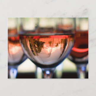 Hood in een wijnglas briefkaart