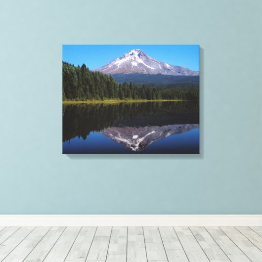 Hood in het meer canvas afdruk (Insitu (Houten vloer))