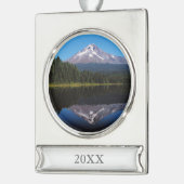 Hood in het meer verzilverd banner ornament (Links)