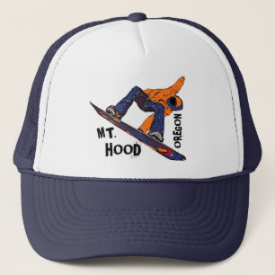 Hood Oregon oranje blauw snowboardpet Trucker Pet