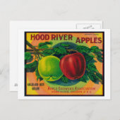 Hood River Apple Crate LabelHood River, OF Briefkaart (Voorkant / Achterkant)