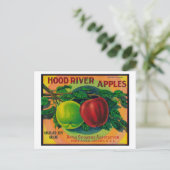 Hood River Apple Crate LabelHood River, OF Briefkaart (Staand voorkant)