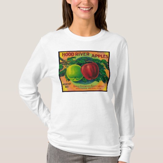 Hood River Apple Crate LabelHood River, OF T-shirt (Voorkant)