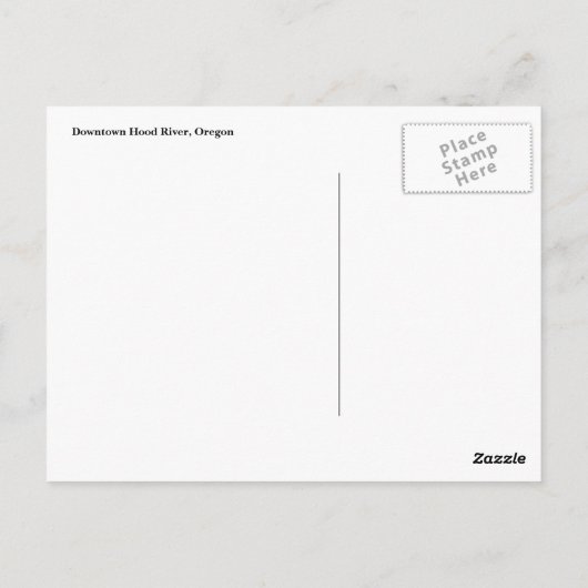 Hood River Briefkaart (Achterkant)