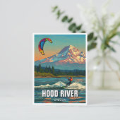 Hood River Kitesurfen Oregon Reizen Briefkaart (Staand voorkant)
