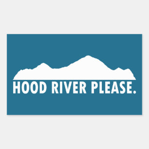 Hood River Oregon alstublieft Rechthoekige Sticker