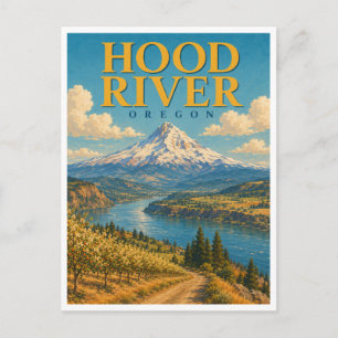Hood River Oregon Mount Hood GeoSaga Briefkaart