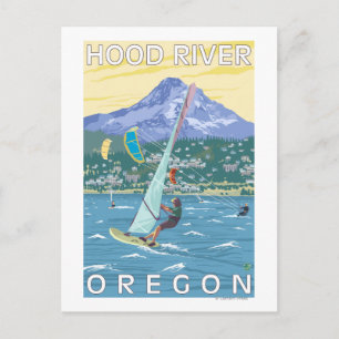 Hood River, ORWind Surfers & Kite Boarders Briefkaart