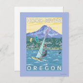 Hood River, ORWind Surfers & Kite Boarders Briefkaart (Voorkant / Achterkant)