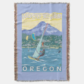 Hood River, ORWind Surfers & Kite Boarders Deken (Voorkant Verticaal)