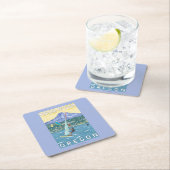 Hood River, ORWind Surfers & Kite Boarders Kartonnen Onderzetters (Insitu)