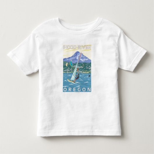 Hood River, ORWind Surfers & Kite Boarders Kinder Shirts (Voorkant)
