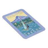 Hood River, ORWind Surfers & Kite Boarders Magneet (Rechterzijde)