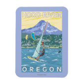 Hood River, ORWind Surfers & Kite Boarders Magneet (Verticaal)