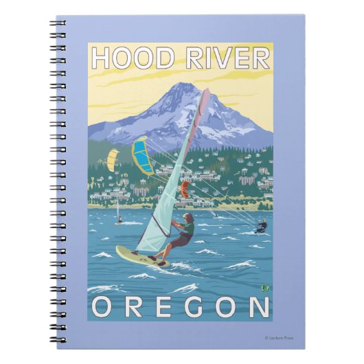 Hood River, ORWind Surfers & Kite Boarders Notitieboek (Voorkant)