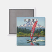 Hood River Windsurfing Oregon Reizen Magneet (Voorkant / Achterkant)