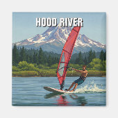 Hood River Windsurfing Oregon Reizen Magneet (Voorkant)