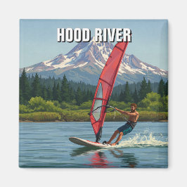 Hood River Windsurfing Oregon Reizen Magneet