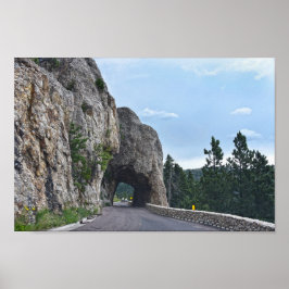 Hood Tunnel, Needles Highway, South Dakota Poster