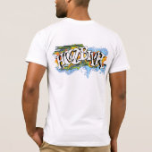 Hoodbilly Techno Splash Graffiti #2 T-shirt (Achterkant)