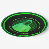 Hooded Hacker Thema Cyber Event - Corporate Custom Papieren Bordje (Gekanteld)