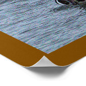 Hooded Merganser Eend Poster (Hoek)