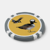 Hooded Merganser Poker Chips (Enkel)