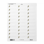HOODED ORIOLE ETIKET (Full Sheet)
