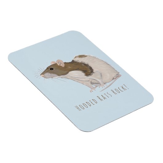 Hooded Rats Rock Agouti Hooded Rat Magneet (Rechterzijde)