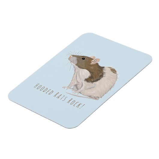 Hooded Rats Rock Agouti Hooded Rat Magneet (Linkerzijde)