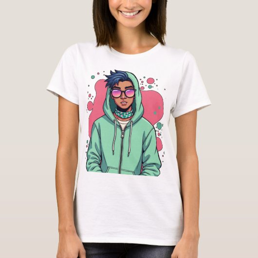 Hooded Street Vib T-shirt (Voorkant)