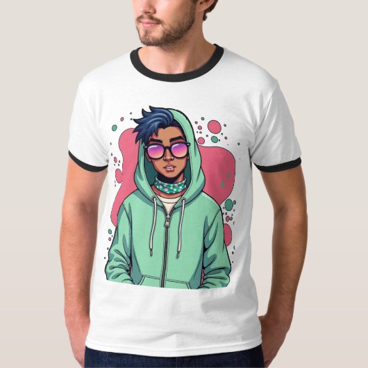 Hooded Street Vibe T-shirt (Voorkant)