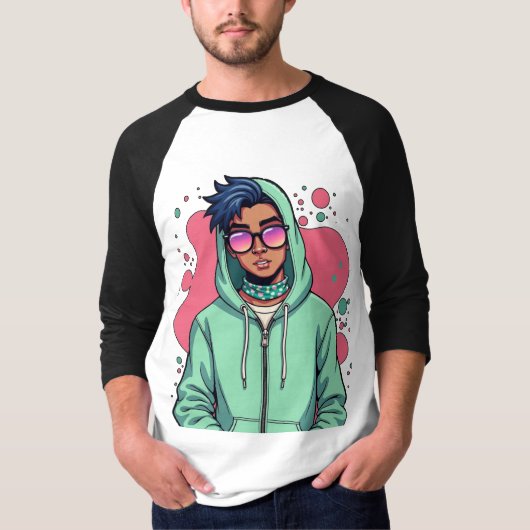 Hooded Street Vibe T-shirt (Voorkant)