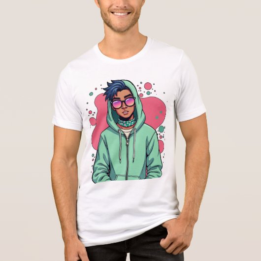 Hooded Street Vibe Tri-Blend Shirt (Voorkant)