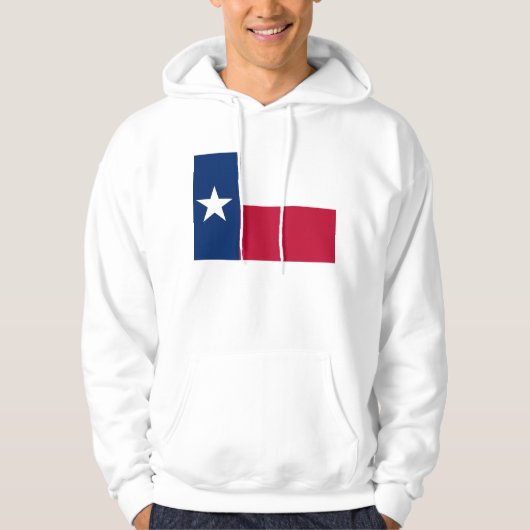 Hooded Sweatshirt met Amerikaanse Texaanse vlag (Voorkant)