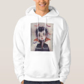  Hooded Sweatshirt met Jouw tekst. (Voorkant)
