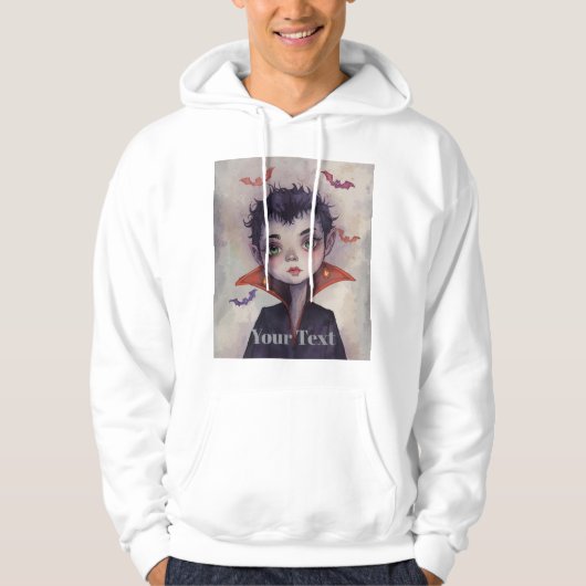  Hooded Sweatshirt met Jouw tekst. (Voorkant)