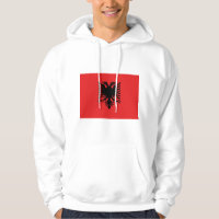 Hooded Sweatshirt met vlag van Albanië