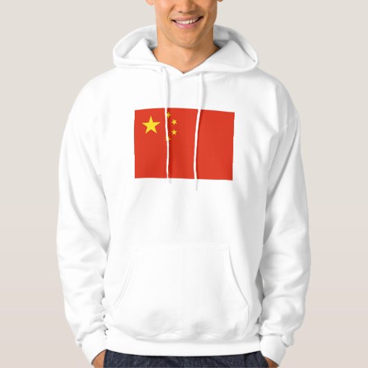Hooded Sweatshirt met vlag van China (Voorkant)