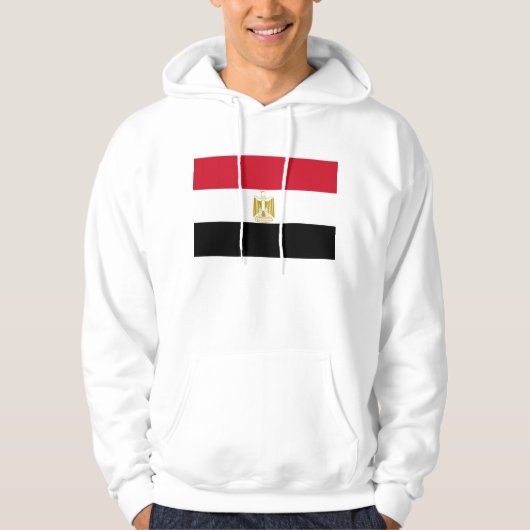 Hooded Sweatshirt met vlag van Egypte (Voorkant)
