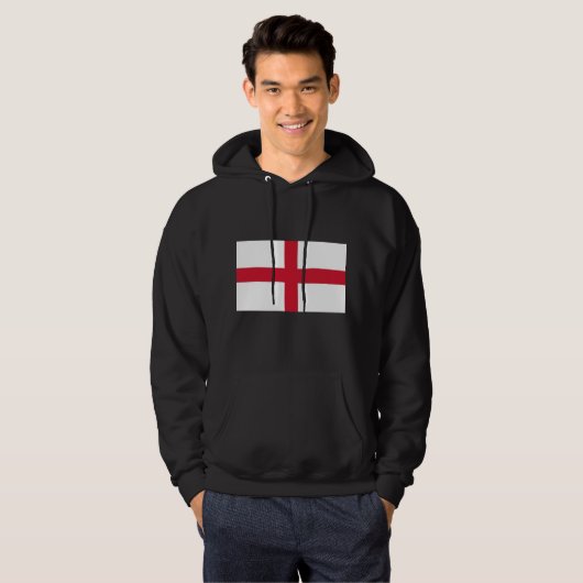 Hooded Sweatshirt met vlag van Engeland (Voorkant volledig)