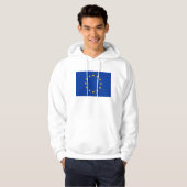 Hooded Sweatshirt met vlag van Europese Unie (Voorkant volledig)