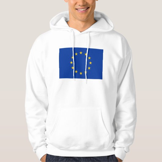 Hooded Sweatshirt met vlag van Europese Unie (Voorkant)