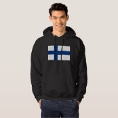 Hooded Sweatshirt met vlag van Finland (Voorkant volledig)