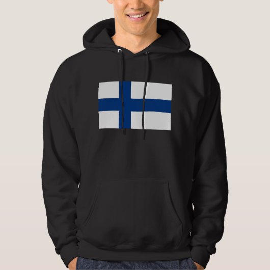 Hooded Sweatshirt met vlag van Finland (Voorkant)