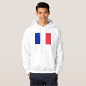 Hooded Sweatshirt met vlag van Frankrijk (Voorkant volledig)