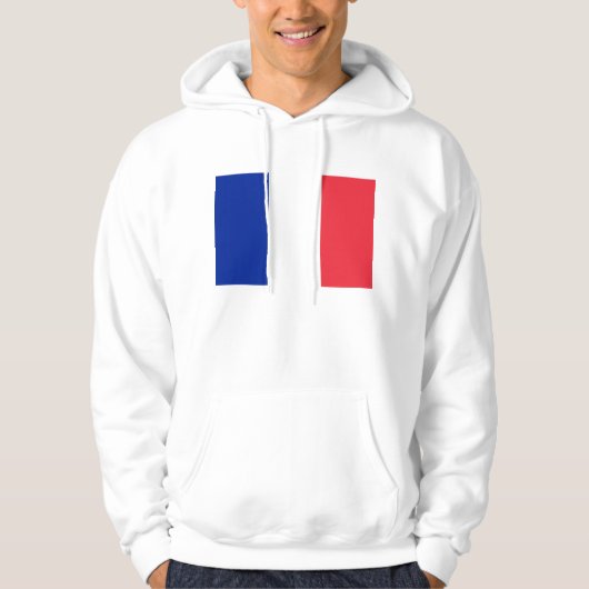 Hooded Sweatshirt met vlag van Frankrijk (Voorkant)