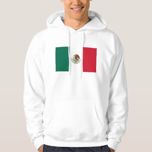 Hooded sweatshirt met vlag van Mexico (Voorkant)