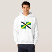 Hooded Sweatshirt met vlag van Monterey, Verenigde (Voorkant volledig)